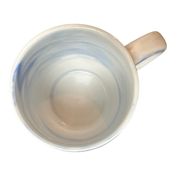 David’s Tea Marble Pattern Mug Blue White Swirl Coffee Tea - Picture 7 of 9
